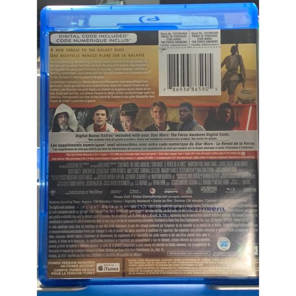 Star Wars: The Force Awakens Blu-Ray + Digital Code Multiscreen Edition offers - Picture 2 of 2